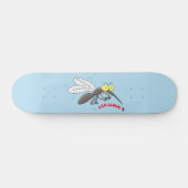 Skateboard Drôle dessin d'insecte moustique (Horz)