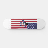 Skateboard Drôle drapeau américain (Horz)