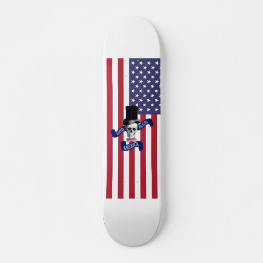 Skateboard Drôle drapeau américain (Devant)