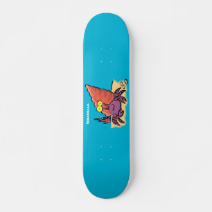 Skateboard Drôle mignon caricature pourpre crabe ermite
