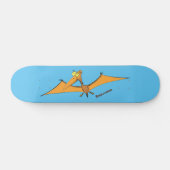 Skateboard Drôle mignon dessin animé de pterodactyle volant o (Horz)