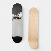 Skateboard Drôle mignon noir gris orange vif (Recto)