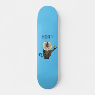 Skateboard Drôle singe-singe macaque à queue de lion