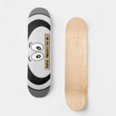 Skateboard Drôle Skateboard, Gris, Parfait, Dessin, Humour (Recto)