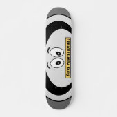 Skateboard Drôle Skateboard, Gris, Parfait, Dessin, Humour (Devant)