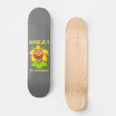 skateboard drôle "SMILE" (Recto)