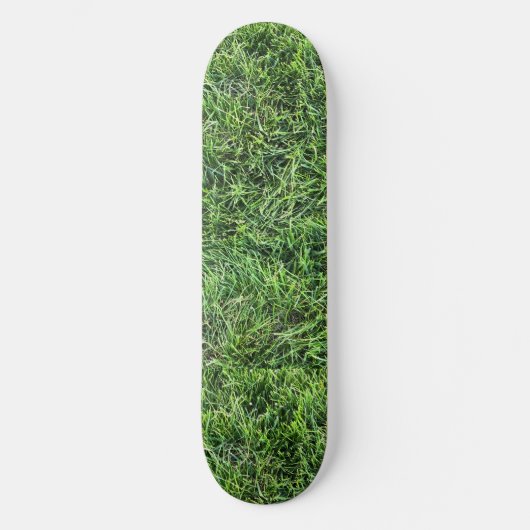 Skateboard Drôle vert herbe texture motif vrai cool photo (Recto)