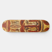 Skateboard du Bouclier tribal maori (Horz)