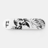 Skateboard du crâne à ailes graphiques. (Horz)