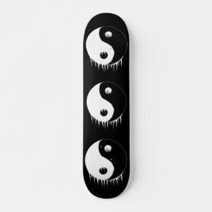skateboard du yin-yang japonais