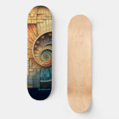 Skateboard Dubman fait du Design : Collage Multivers de Fibon (Recto)