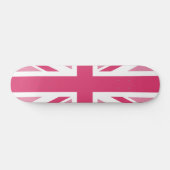 Skateboard ~ d'Union Jack dans des roses Girly (Horz)