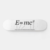 Skateboard E=MC2 Théorie de la relativité d'Einstein (Horz)