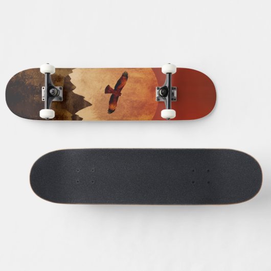 Skateboard Eagle Night (Horz)