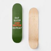 skateboard "EAT, SLEEP..." (Voorkant)