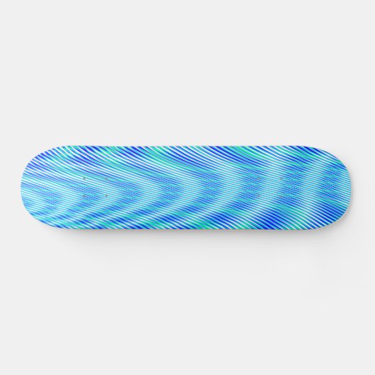Skateboard Eau Abstraite moderne Eté Psychedélique Trippy (Horz)