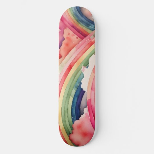 Skateboard eau arc-en-ciel (Recto)