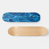 Skateboard Eau de la piscine bleu foncé (Horz)