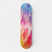 Skateboard Eau de surface arc-en-ciel lumineux (Devant)