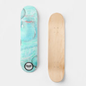 Skateboard Eau léviathan de la boule de dragon bleu émergeant (Recto)