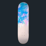 Skateboard Eau rose et bleu pastel Déchets de peinture<br><div class="desc">Ce motif à goutte couleur pastel rose et bleu aquarelle est parfait pour une femme hipster artistique et branchée. ***CONCEPTION IMPORTANTE NOTE : pour les demandes personnalisées relatives aux modifications des aspects de la conception; y compris les échanges de couleurs ou les produits correspondants, ou toute autre question liée au...</div>