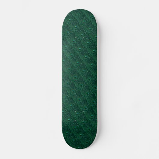 Skateboard Eau sur métal vert (Recto)