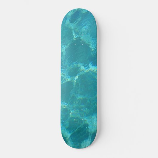 Skateboard Eau tropicale Turquoise (Recto)