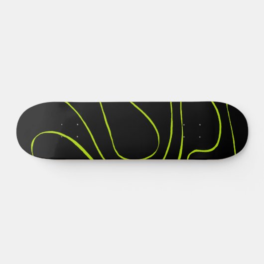 Skateboard Ebb et flux 2 en Lime vert et noir (Horz)