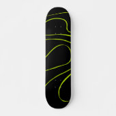 Skateboard Ebb et flux 2 en Lime vert et noir (Devant)