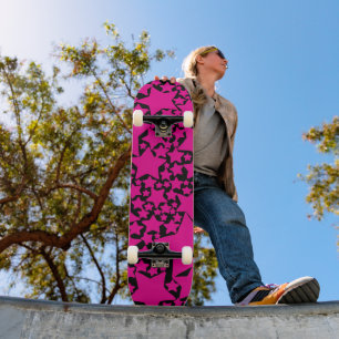 Skateboard Ebb et flux 2 en Magenta et noir