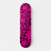 Skateboard Ebb et flux 2 en Magenta et noir (Devant)