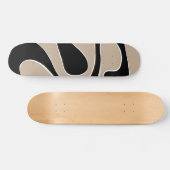 Skateboard Ebb et flux 2 en Taupe, noir et blanc (Horz)
