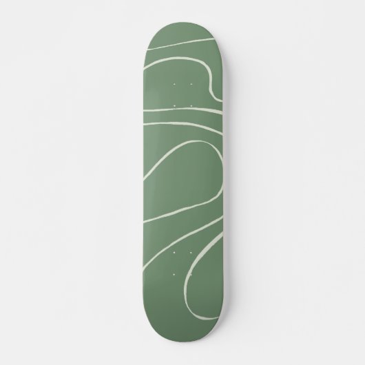 Skateboard Ebb et flux 2 en vert (Devant)