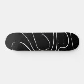 Skateboard Ebb et flux 2 - Noir sur blanc (Horz)