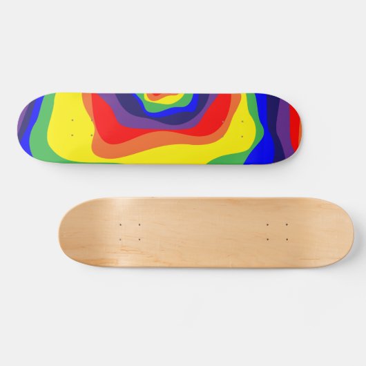 Skateboard Ebb et flux 4 arc-en-ciel (Horz)