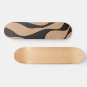 Skateboard Ebb et flux 4 en tan et noir (Horz)