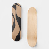 Skateboard Ebb et flux 4 en tan et noir (Recto)