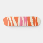 Skateboard Ebb et flux - rose, orange et crème (Horz)