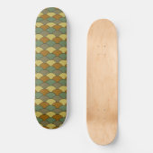 Skateboard Écailés de dragon, éventails, vagues, Seigaiha, ca (Recto)