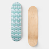 Skateboard Écailles de dragon, éventails, vagues, Seigaiha, b (Recto)