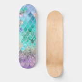 Skateboard Échelle de Parties scintillant de sirène d'été #8  (Recto)