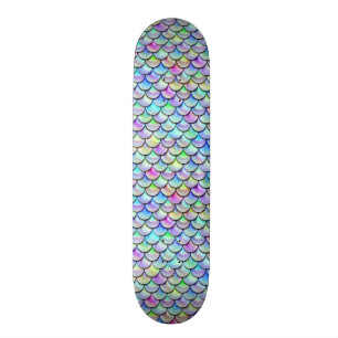Skateboard Échelles de sirène de bulle d'arc-en-ciel de Fal