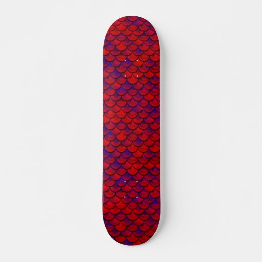 Skateboard Échelles rouge et violet (Devant)