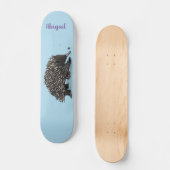 Skateboard Echidna mignonne avec dessin animé d'abeille (Recto)