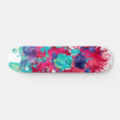 Skateboard Éclaboussure aquarelle colorée (Horz)