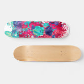 Skateboard Éclaboussure aquarelle colorée (Horz)