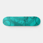 Skateboard Éclaboussure turquoise (Horz)