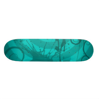 Skateboard Éclaboussure turquoise