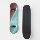 Skateboard Éclair bleu-clair (Recto)