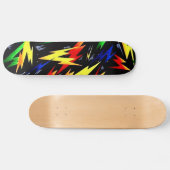 Skateboard Éclair coloré (Horz)